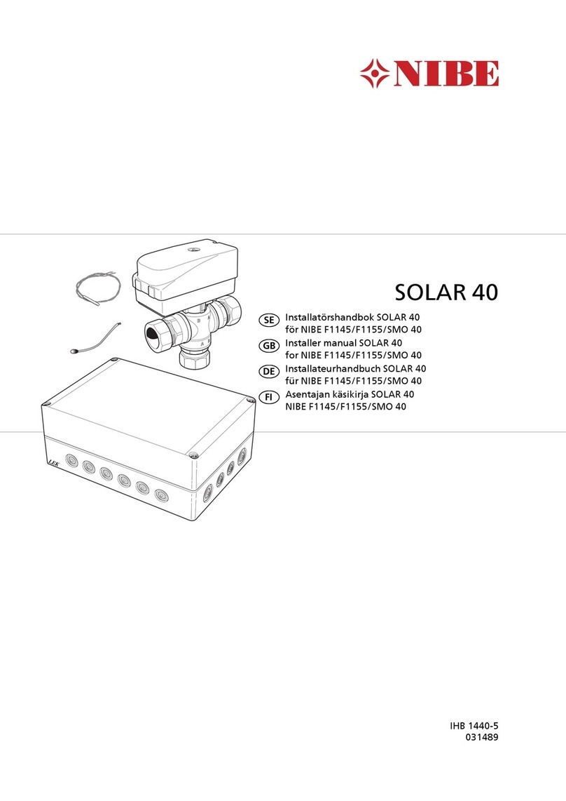 Nibe SOLAR 40 Installer manual