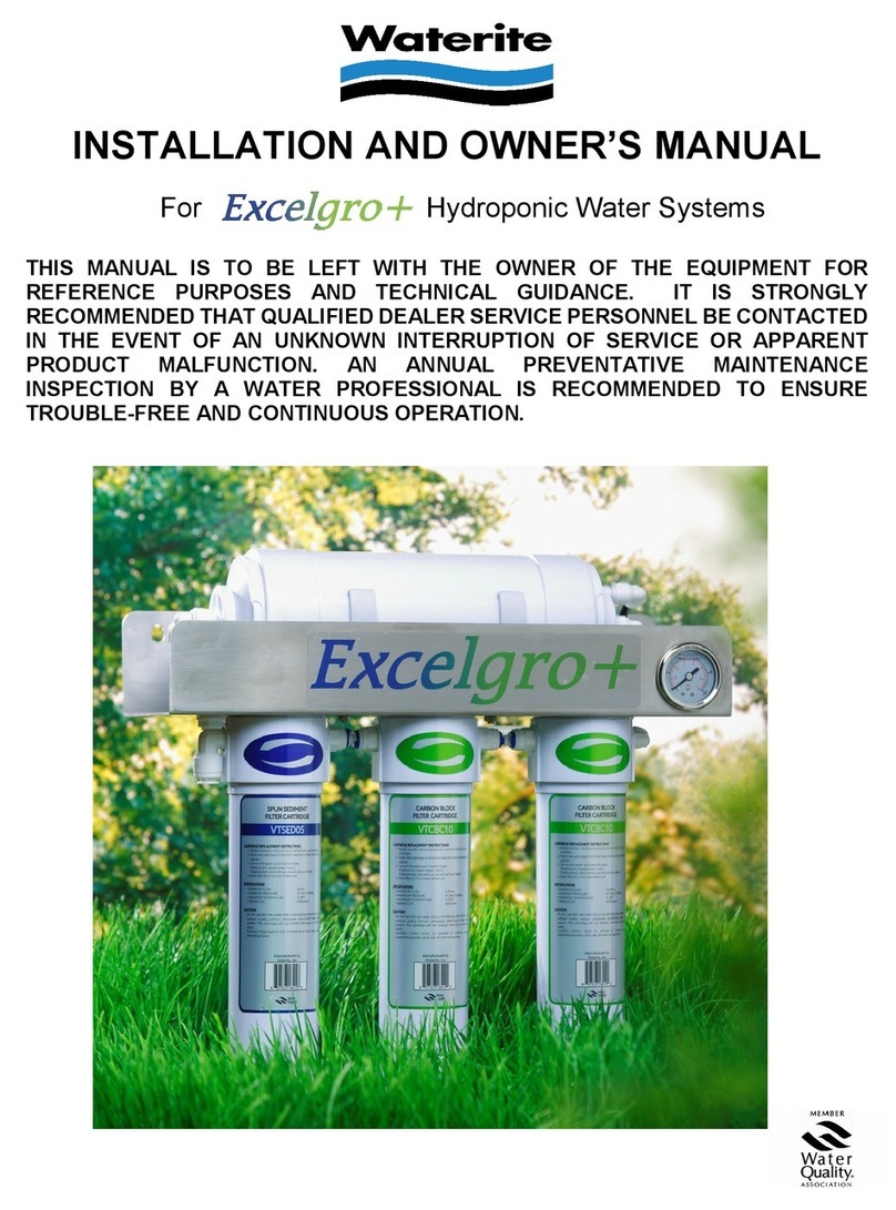 Waterite Excelgro+ Installation instructions