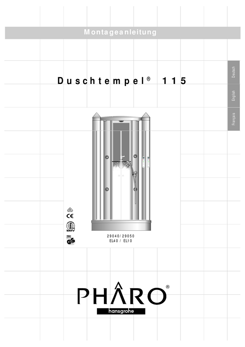 Hans Grohe PHARO Duschtempel 115 EL 40 manual