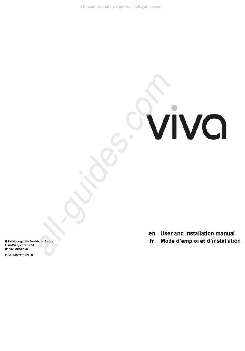 Siemens Viva HSE6RAG400 Operating manual