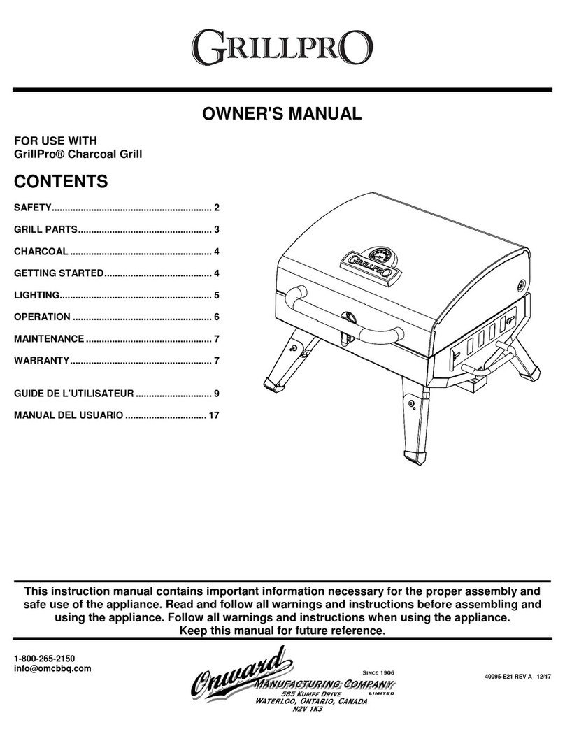 Onward GrillPro owner's manual