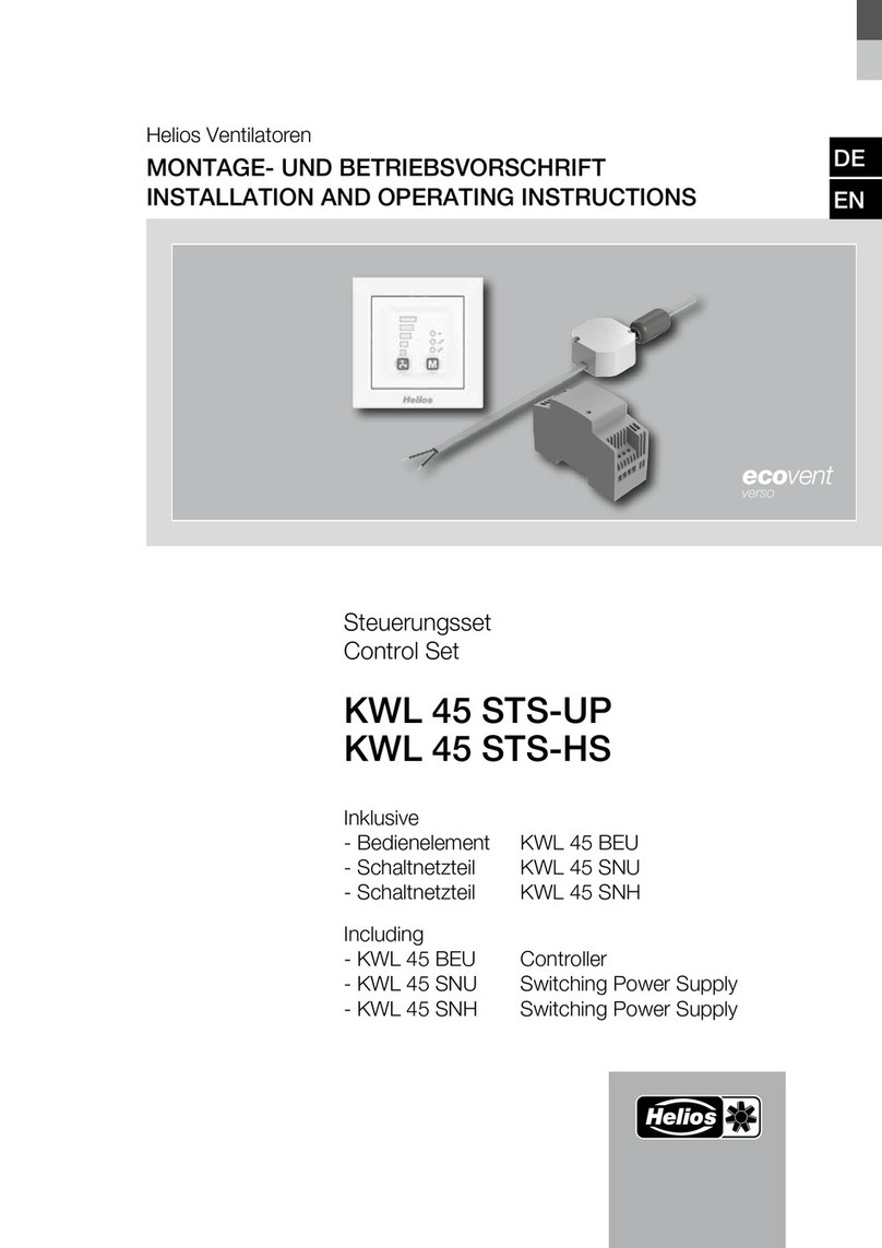 Helios EcoVent Verso KWL 45 LE-RSB User manual