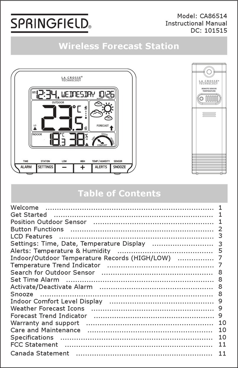 Springfield CA86514 Operating and maintenance manual