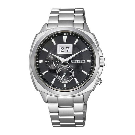 Citizen Eco-Drive E310 Abbreviated Instruction