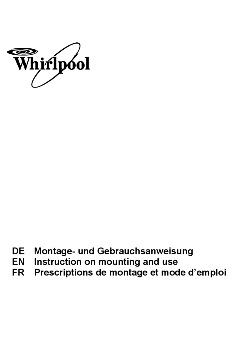 Whirlpool AKR 709 Instruction on mounting and use