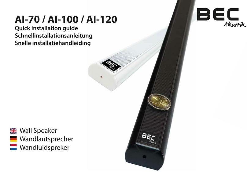 BEC AI-70 Quick installation guide
