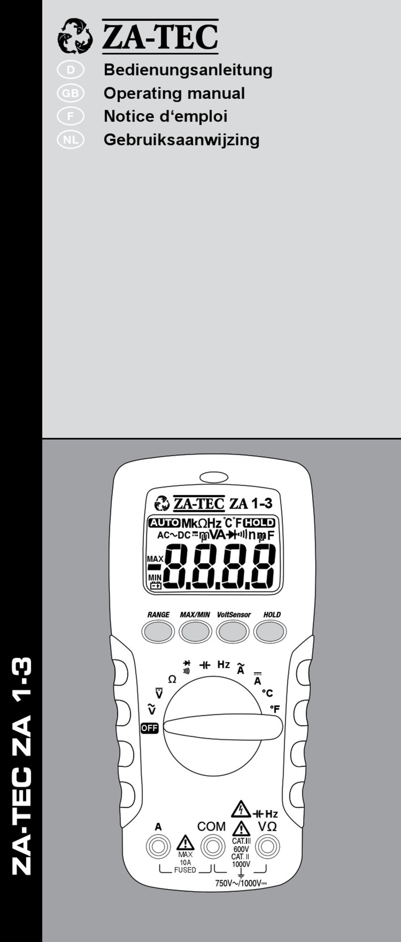 ZA-TEC ZA 1-3 operating manual