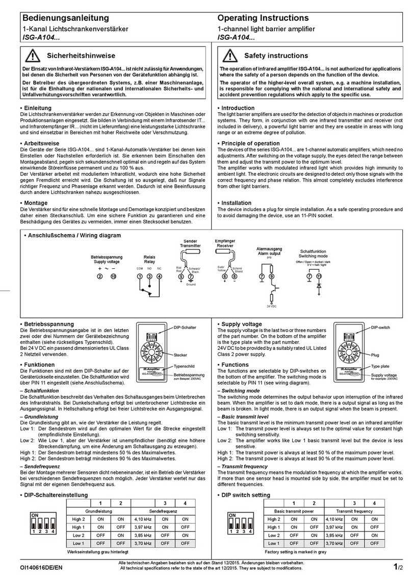 Pantron ISG-A104 Series User manual