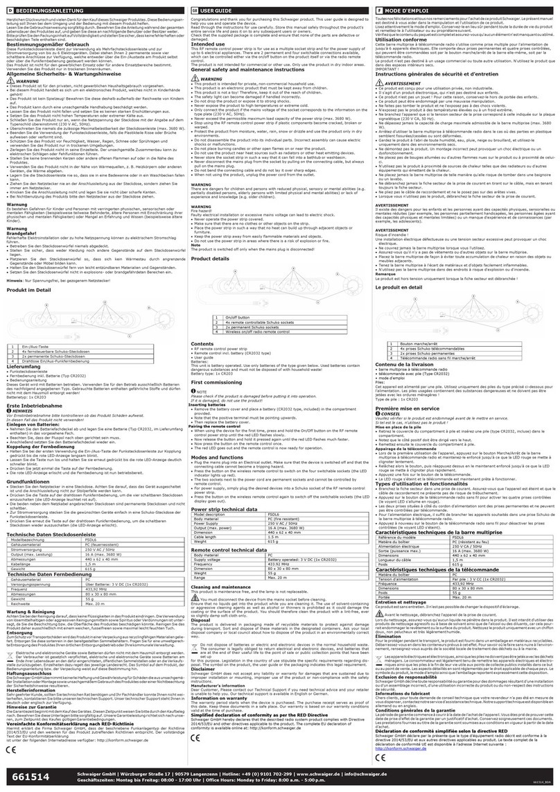 Schwaiger FSDL6 User manual