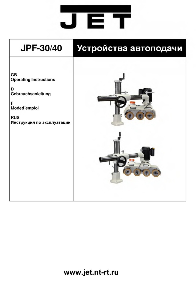 Jet JPF-30 User manual