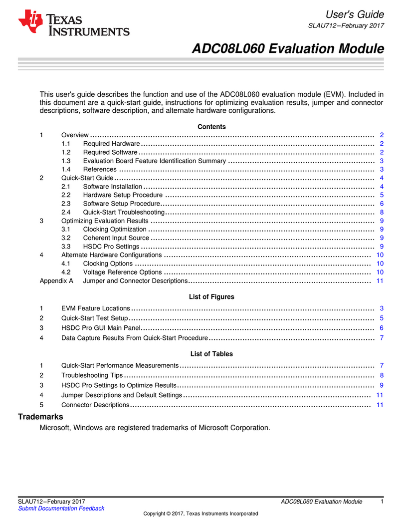 Texas Instruments ADC08L060EVM User manual
