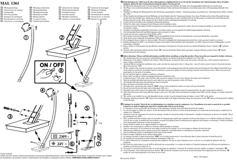 Briloner MAL 1361 Mounting instructions