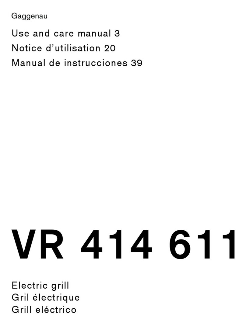 Gaggenau VR 414 611 use and care manual