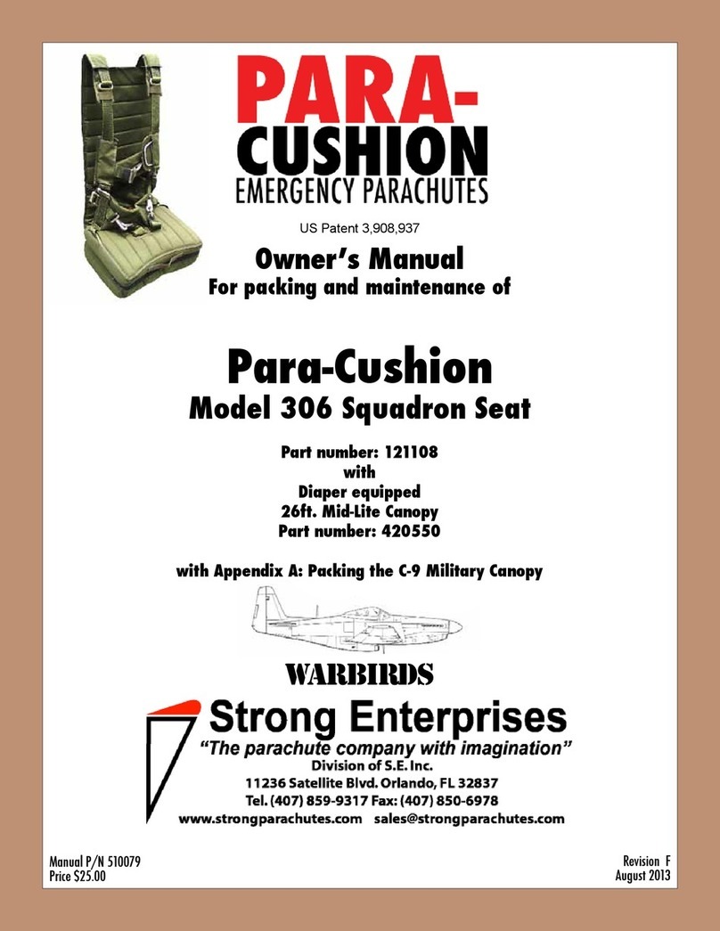 Strong Enterprises Para-Cushion 306 Squadron Seat owner's manual
