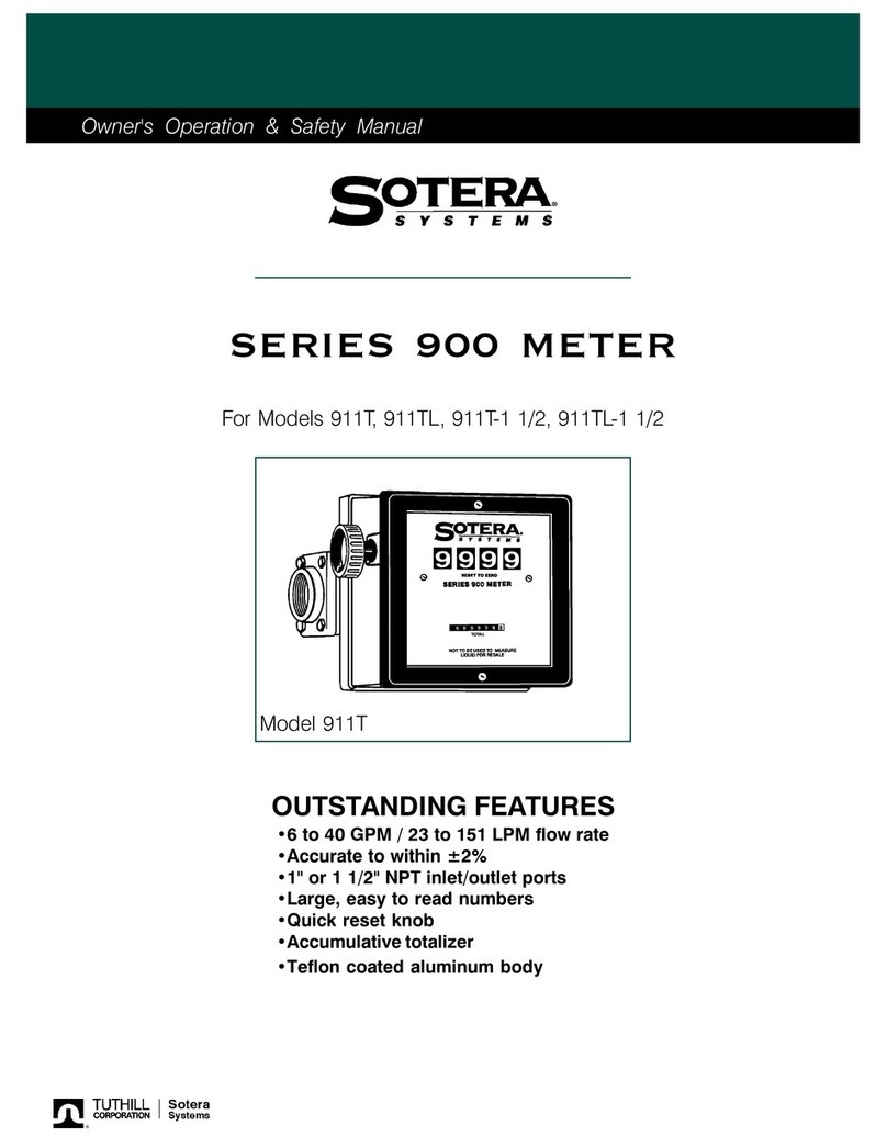 Tuthill Sotera 900 Series Owner's operation & safety manual