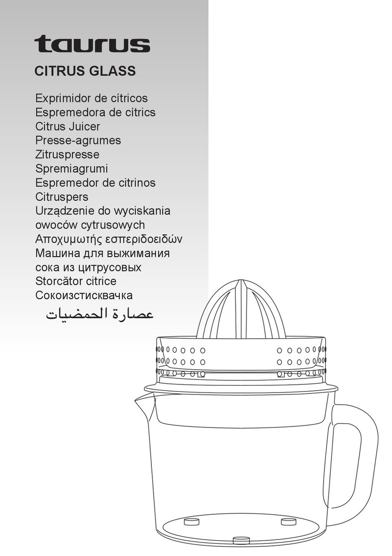 Taurus CITRUS GLASS User manual Taurus CITRUS GLASS User manual