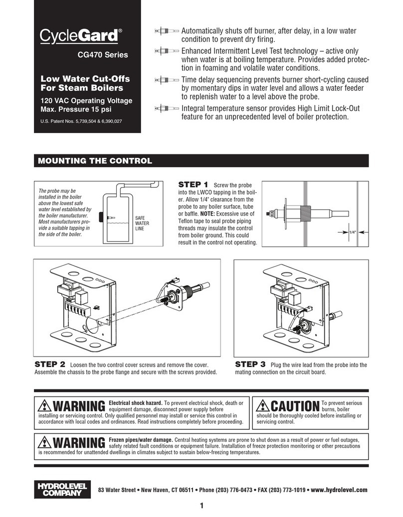 Hydrolevel Company CycleGard CG470 Series User manual