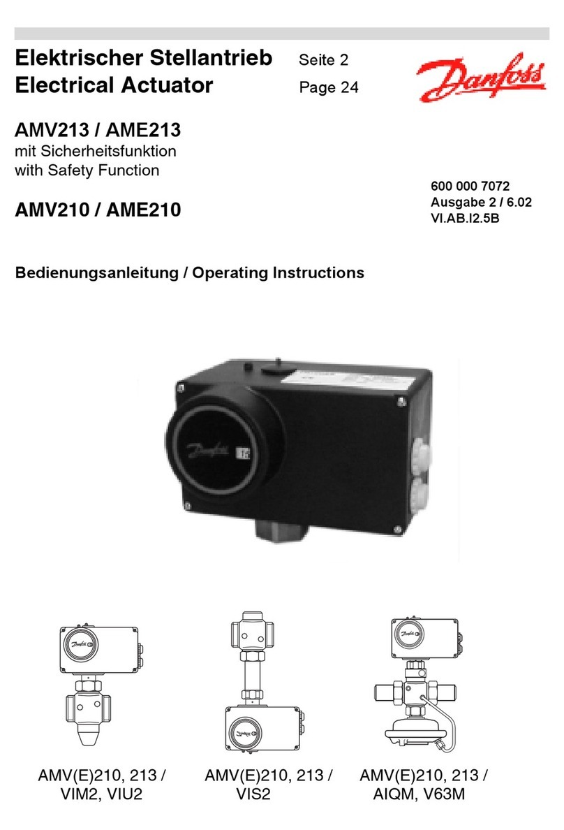Danfoss AMV213 operating instructions Danfoss AMV213 operating instructions