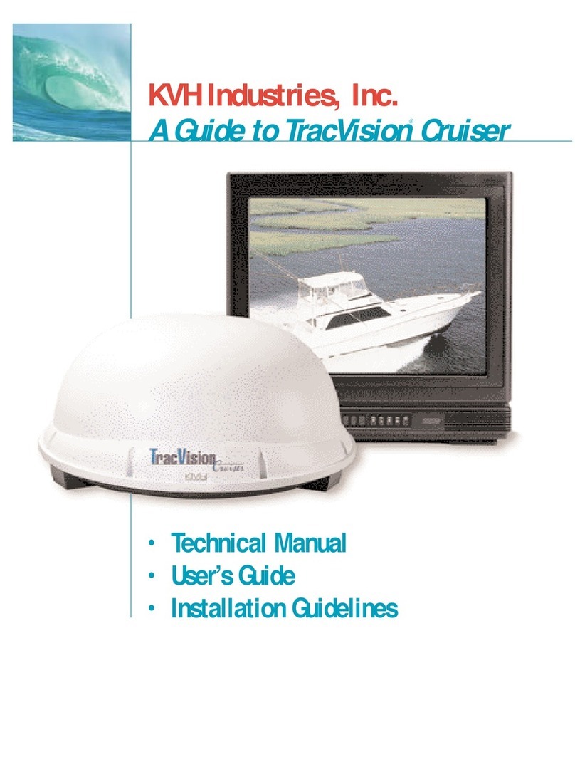 KVH Industries TracVision Cruiser User manual