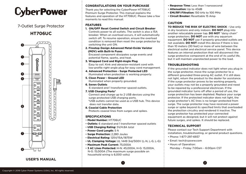 CyberPower HT706UC user manual
