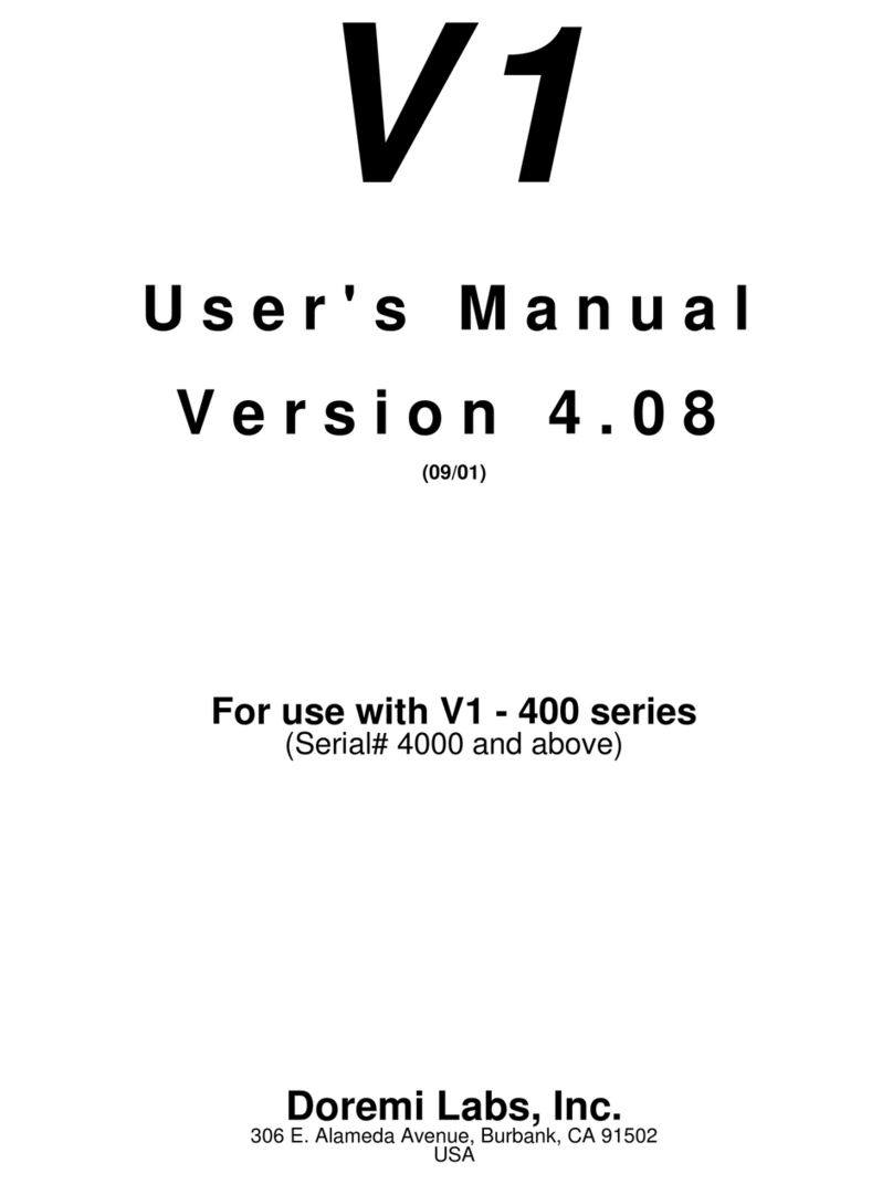 Doremi Labs V1-400 Series user manual