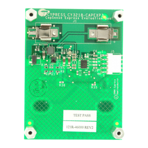 Cypress CAPSENSE EXPRESS CY3218-CAPEXP3 quick start guide
