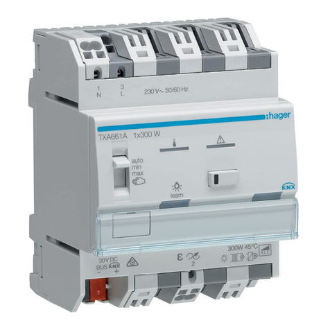 hager TYA661 Series quick start guide