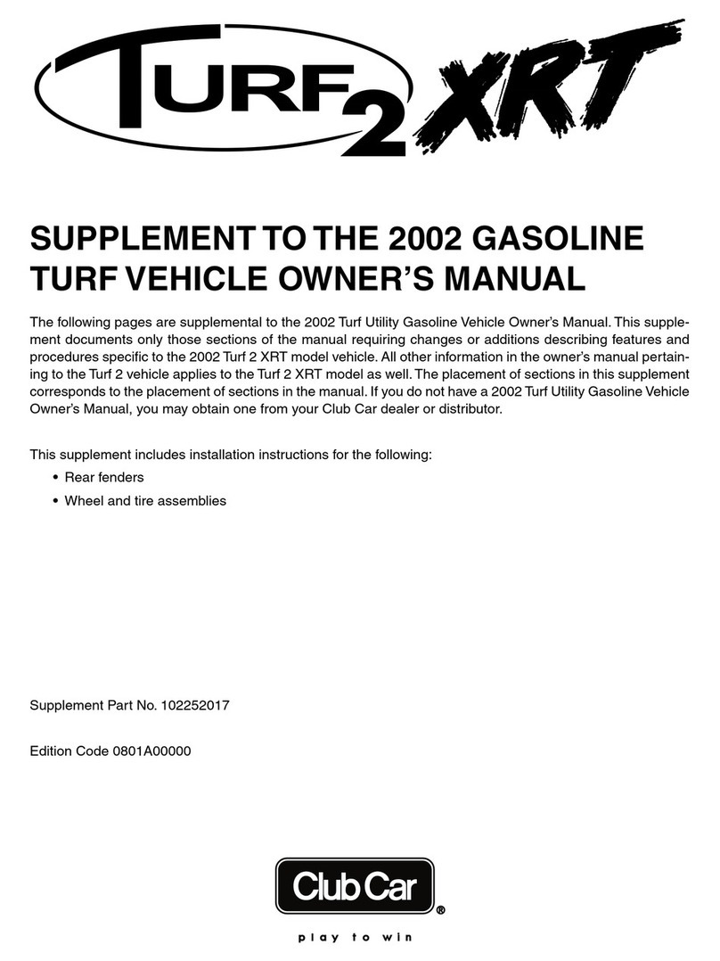 Club Car Turf 2 XRT 2002 Configuration guide Club Car Turf 2 XRT 2002 Configuration guide