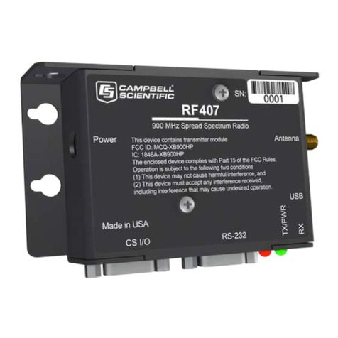 Campbell RF407 Series User manual Campbell RF407 Series User manual