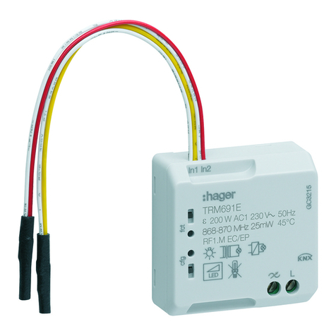 hager TRM691E User manual