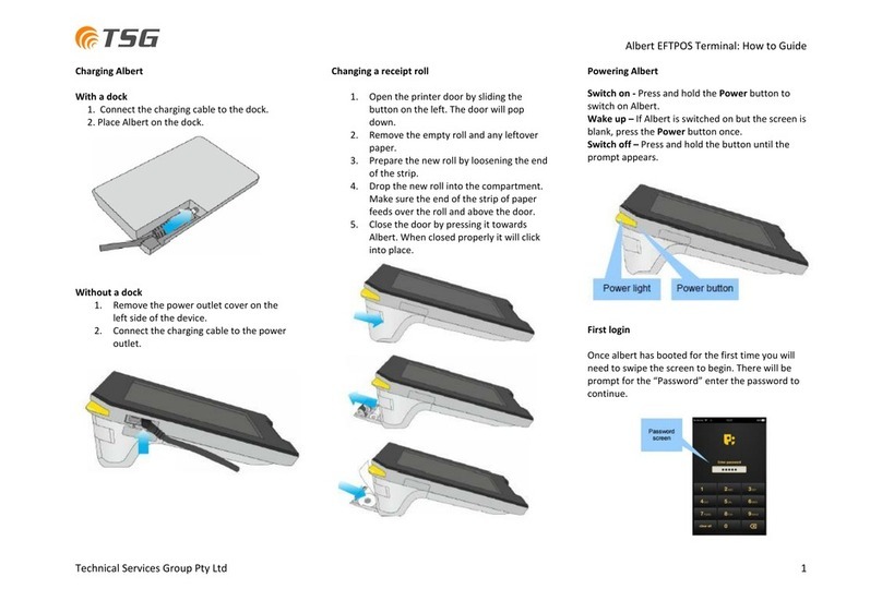 TSG Albert EFTPOS How-to guide TSG Albert EFTPOS How-to guide