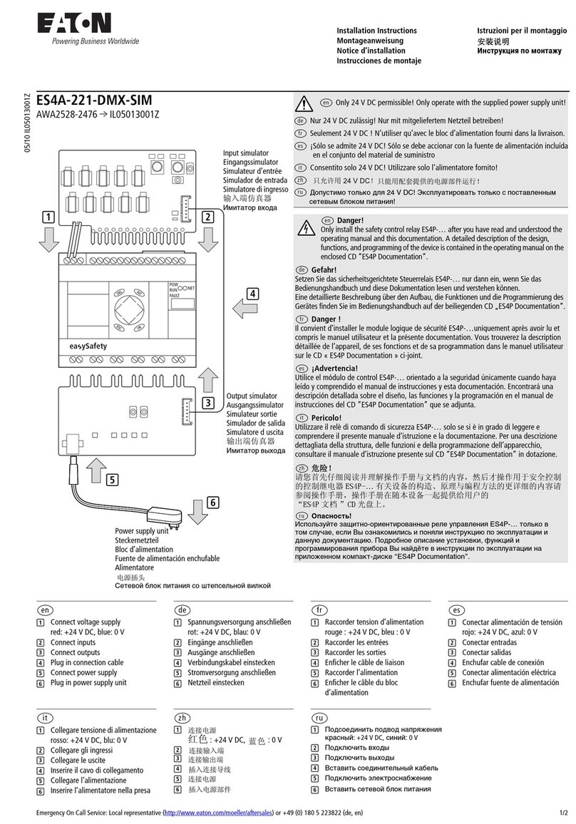 Eaton ES4A-221-DMX-SIM User manual