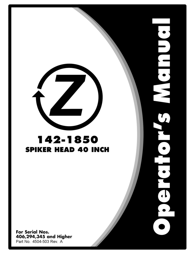 Exmark Z-Plug 142-1850 Operator's manual