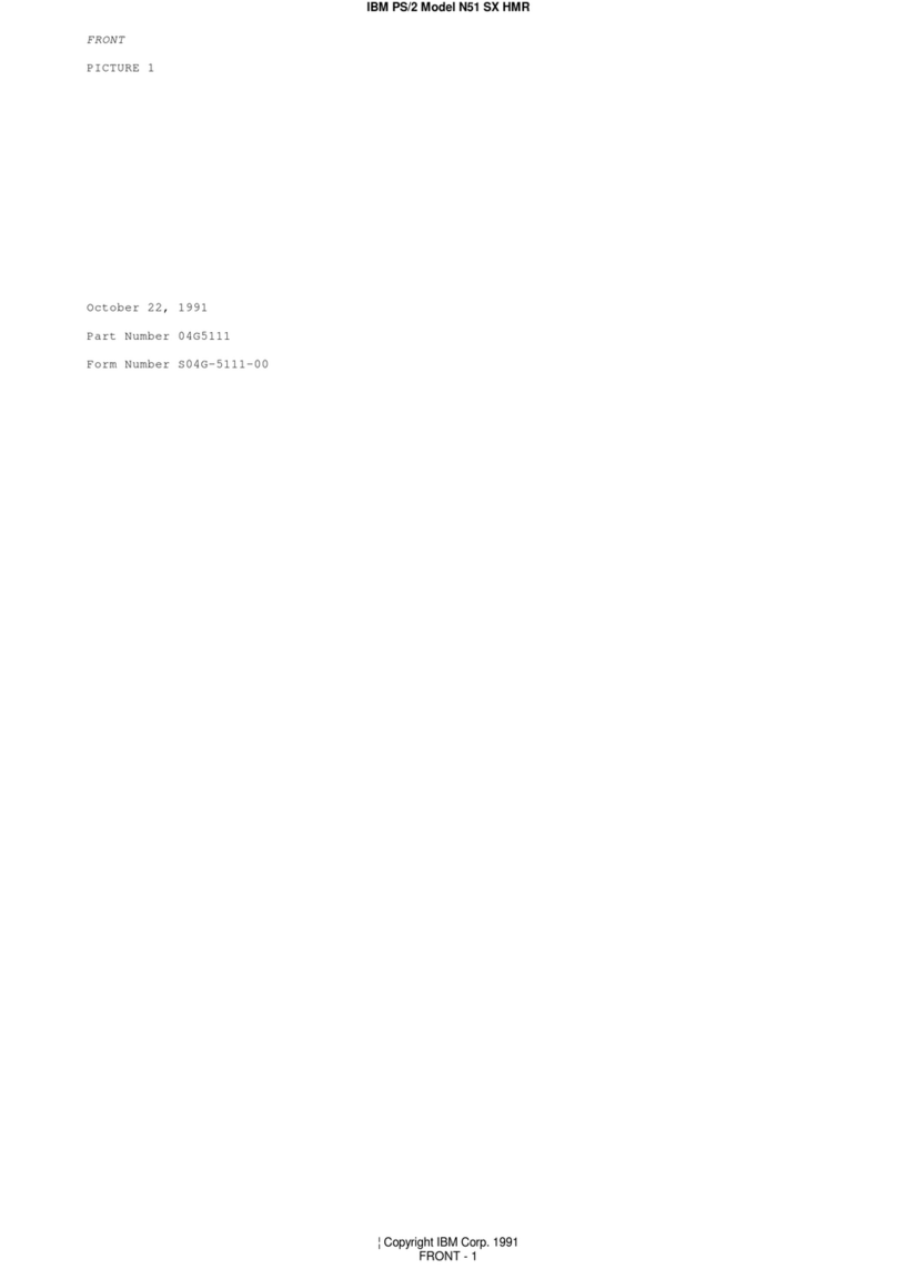 IBM PS/2 N51 SX HMR User manual