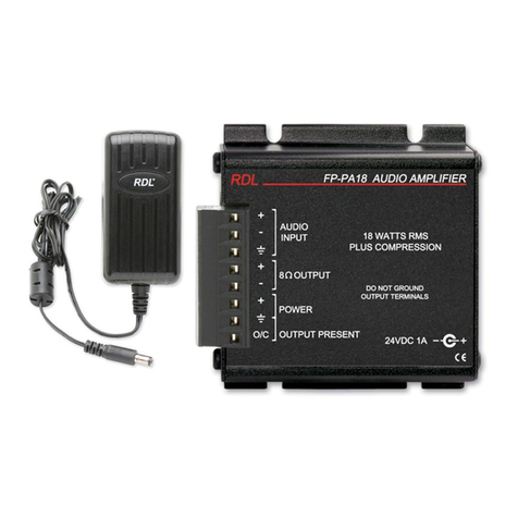RDL FLAT-PAK FP-PA18 quick start guide