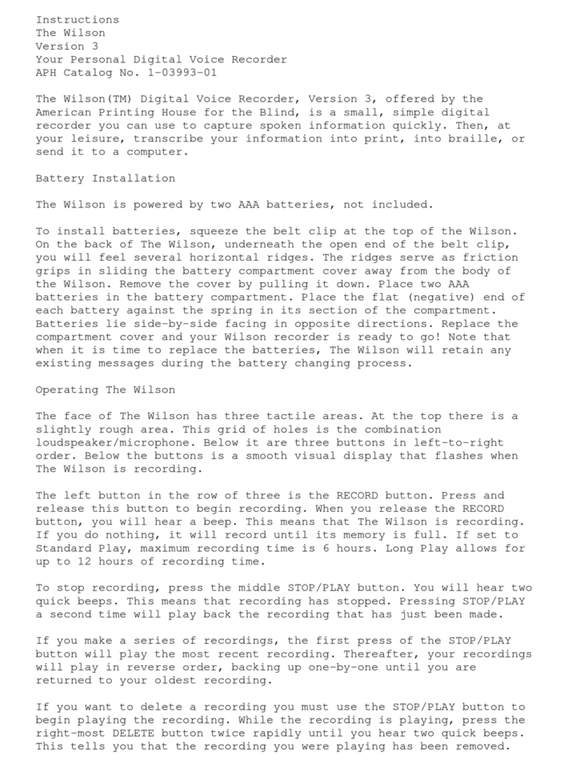 Wilson Electronics Sophia Series 3 instructions