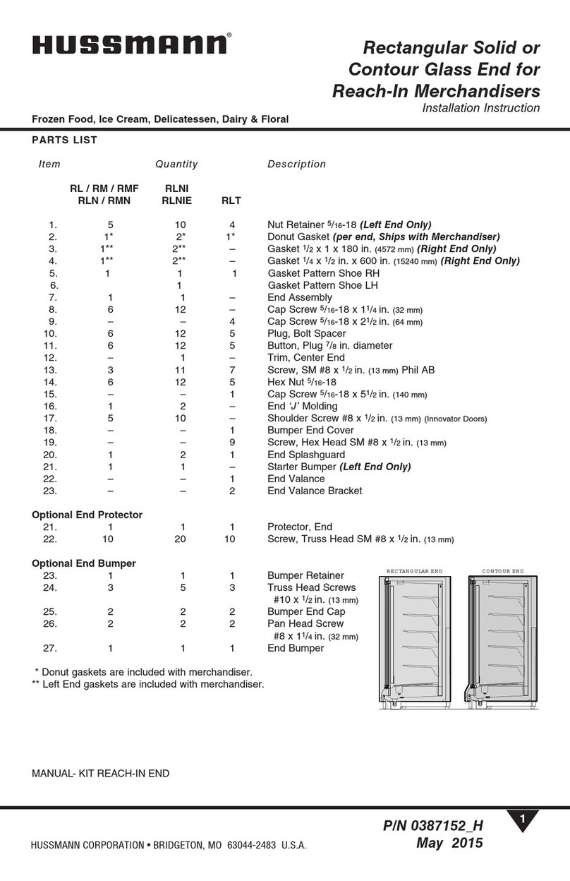 Hussmann RL Installation instruction