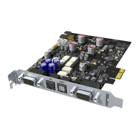 RME Audio HDSPe AIO Pro user guide