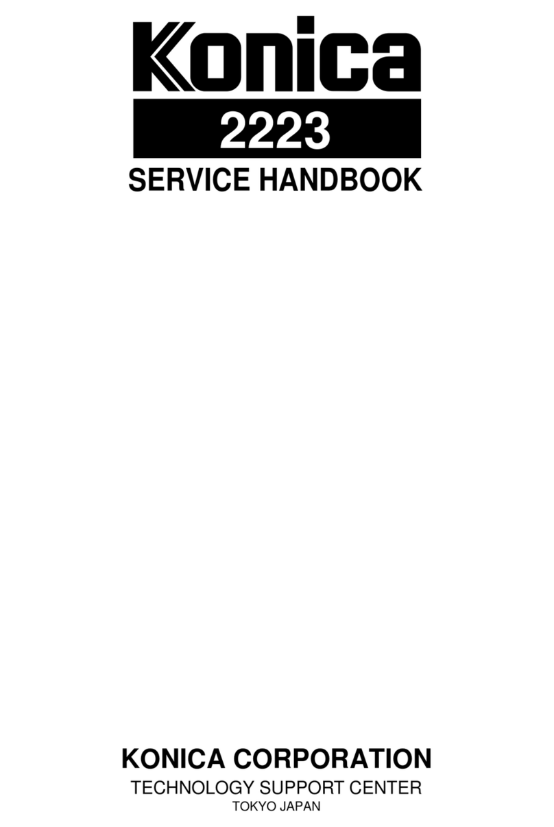 Konica Minolta Copier 2223 Service handbook