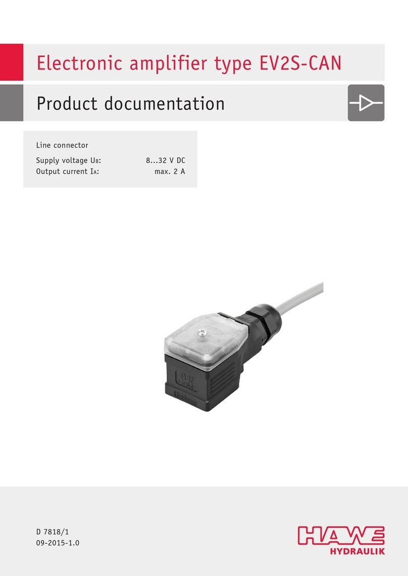 HAWE Hydraulik EV2S-CAN Series Product documentation