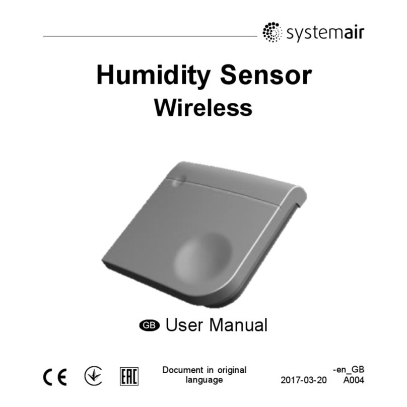 System air Humidity Sensor Wireless User manual