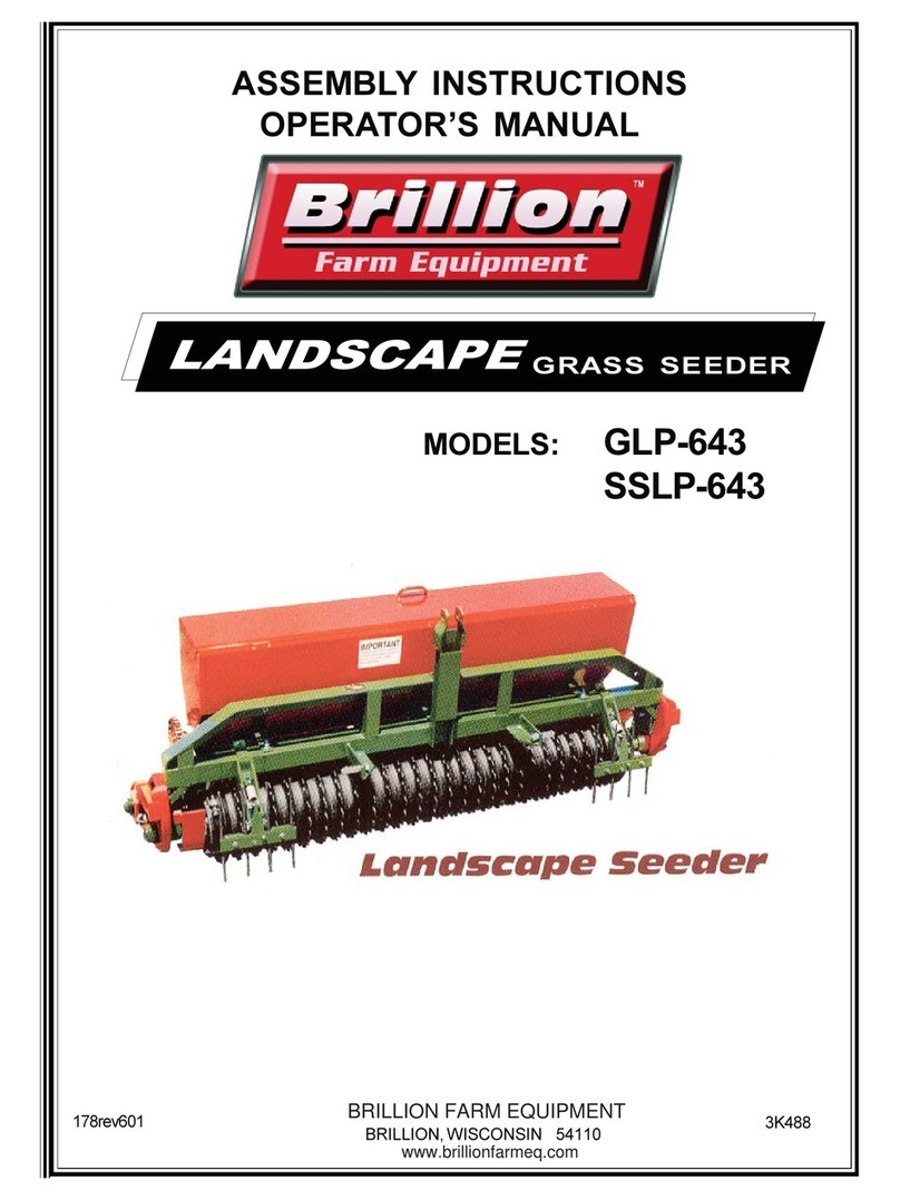 Brillion LANDSCAPE GLP-643 Assembly instructions operator's manual