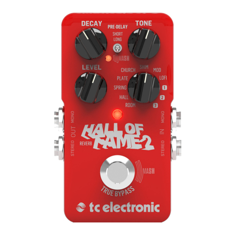 TC Electronic HALL OF FAME 2 REVERB user manual