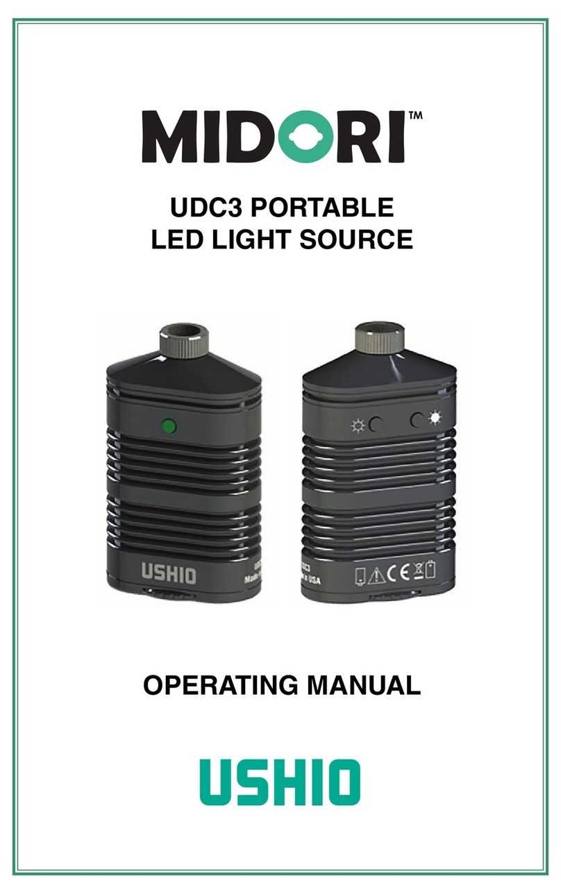 Ushio MIDORI UDC3 operating manual Ushio MIDORI UDC3 operating manual