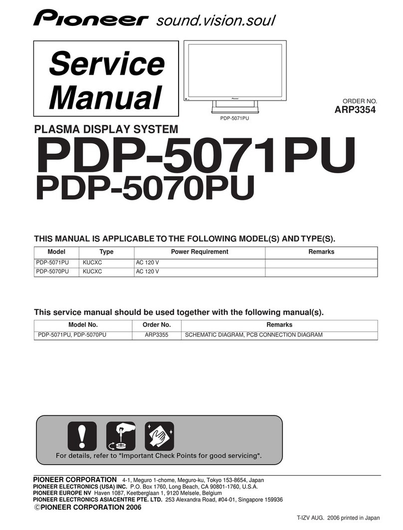 Pioneer PDP-5071PU User manual