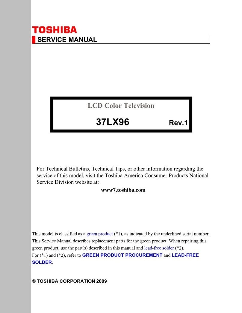 Toshiba Regza 37LX96 User manual
