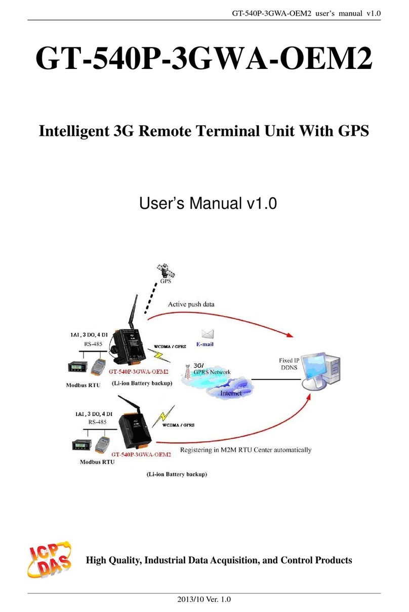 ICP DAS USA GT-540P-3GWA-OEM2 user manual
