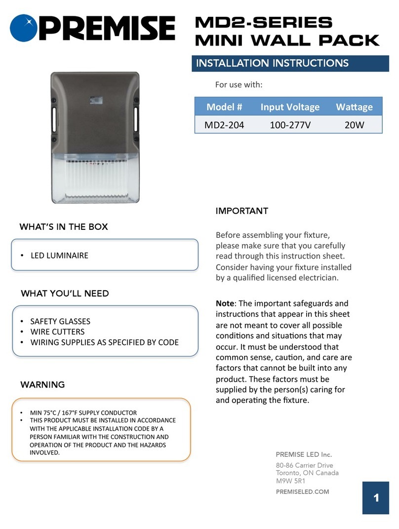 Premise MD2 Series installation instructions