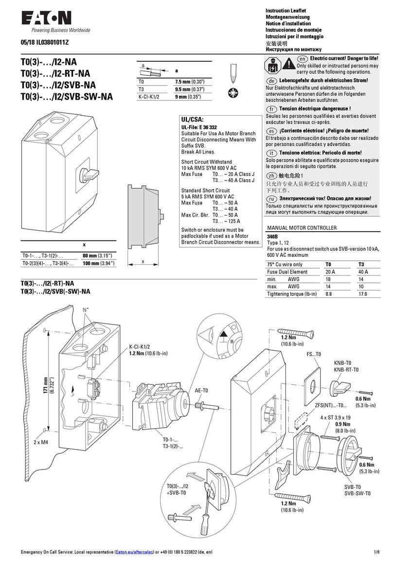 Eaton T03 I2-NA Series Manual