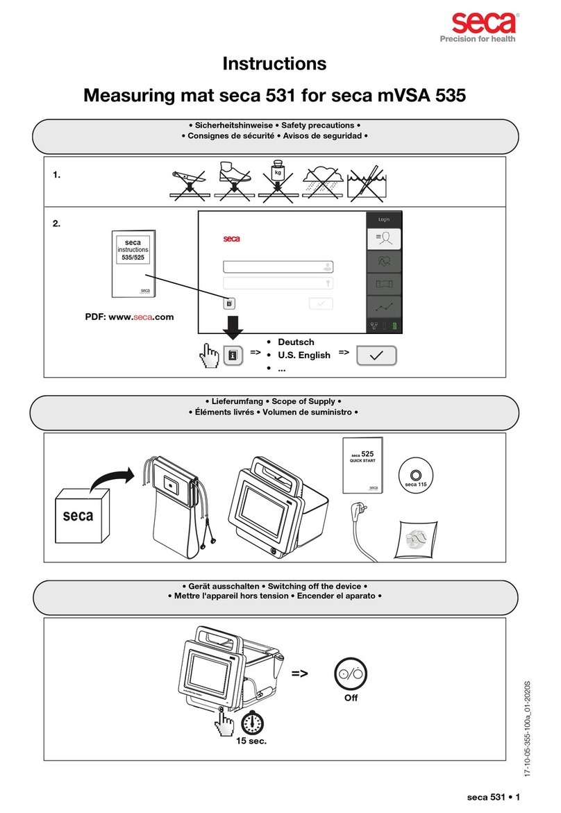 Seca 531 instructions